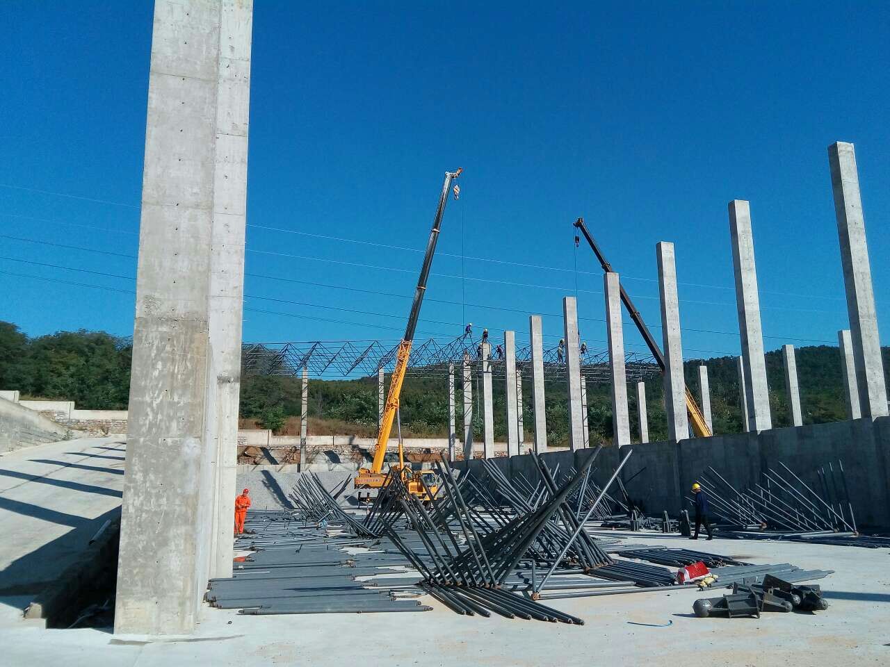 灵武搅拌站网架